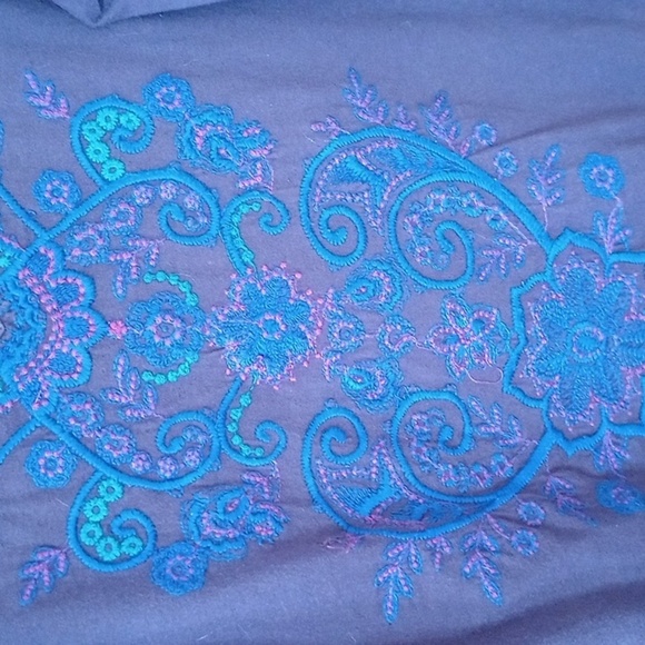 JWLA Johnny Was 3/4 Sleeve V Neck size M - Picture 6 of 6